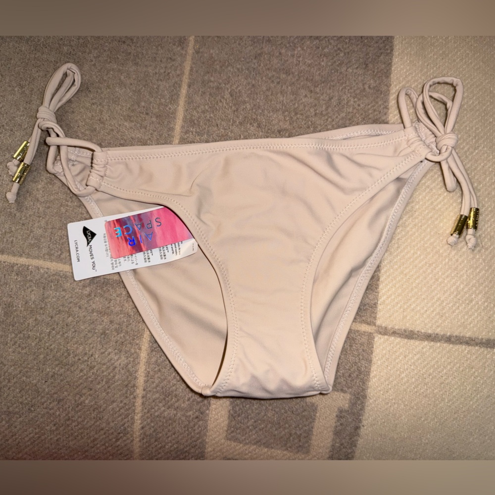 Air Space Beige Swimwear Bottom - Size S, NEW WITH TAGS